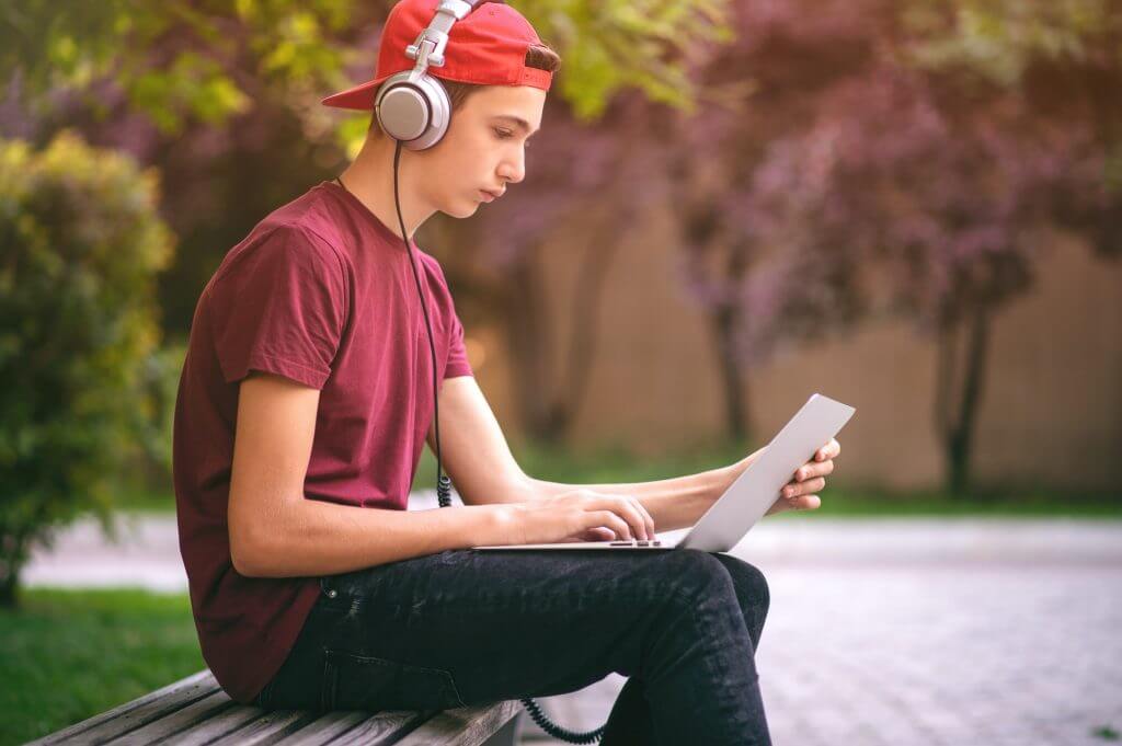 Homeschooled teenager